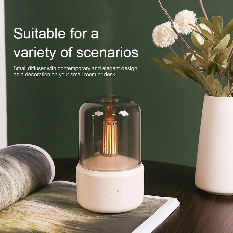 Mini umidificatore e diffusore USB con luce notturna – dettaglio 1