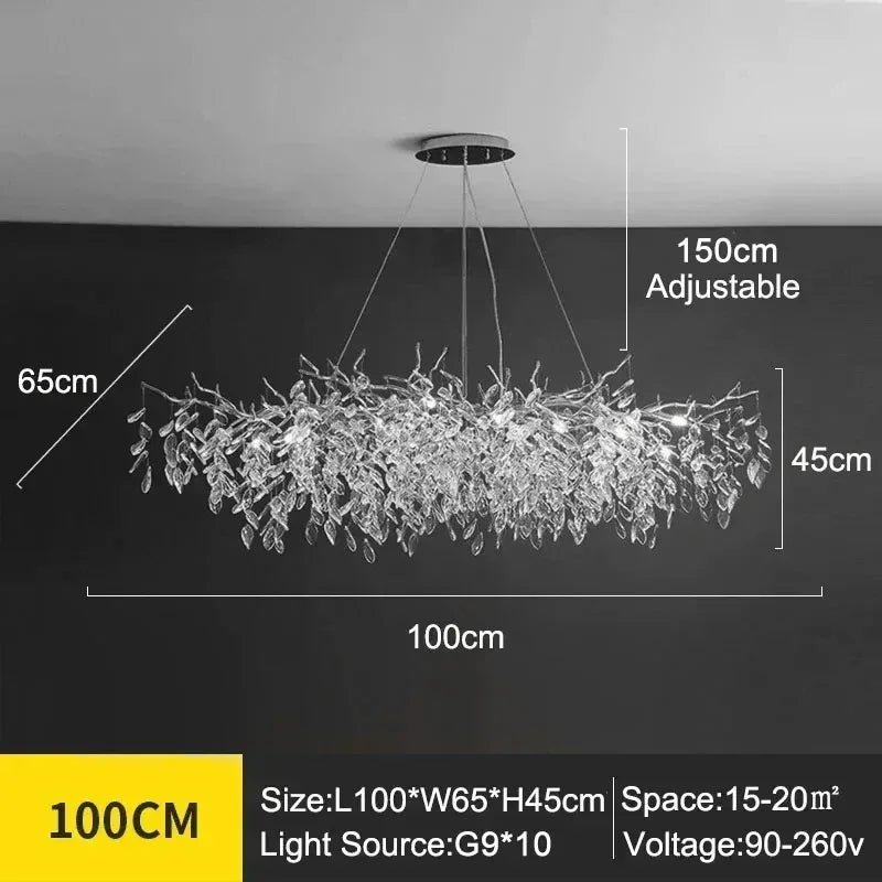 Lampadario moderno di lusso a soffitto in cristallo Lampada a sospensione a led Sala da pranzo Soggiorno Camera da letto Decorazioni per la casa Lampada da parete Lampada a sospensione