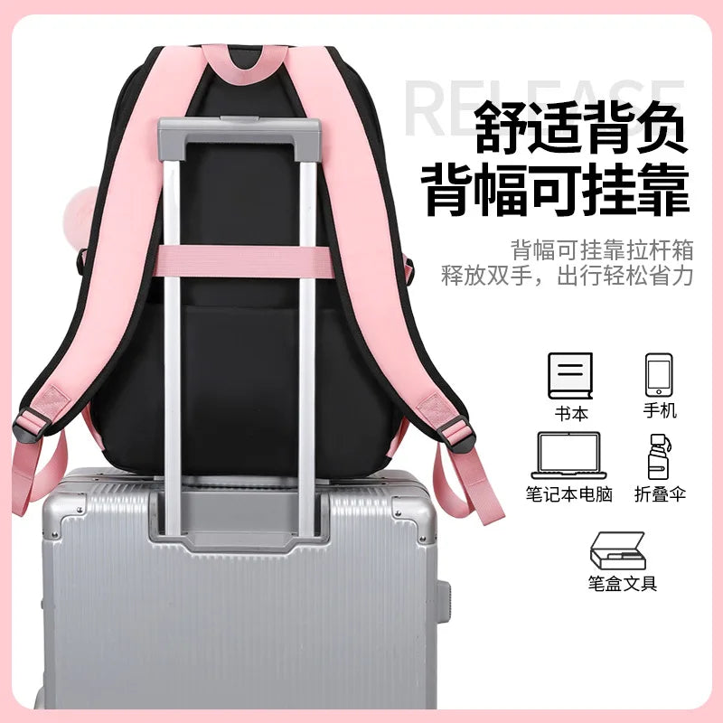 Zaino scolastico per ragazze con scomparto porta laptop, 45 cm – foto 5