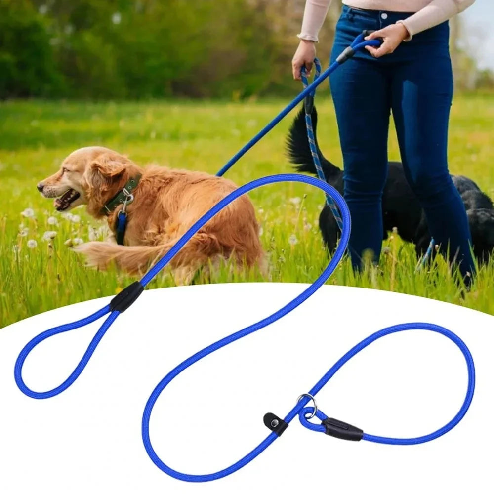 Guinzaglio per Addestramento Cani P-Leash, Materiale in Nylon Resistente, Robusto e Confortevole, Corda di Trazione Anti-Trazione per Animali Domestici