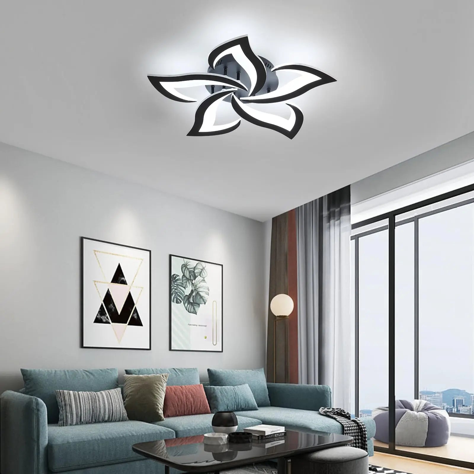 Lampadario Nordico di Lusso con Telecomando e Dimmer