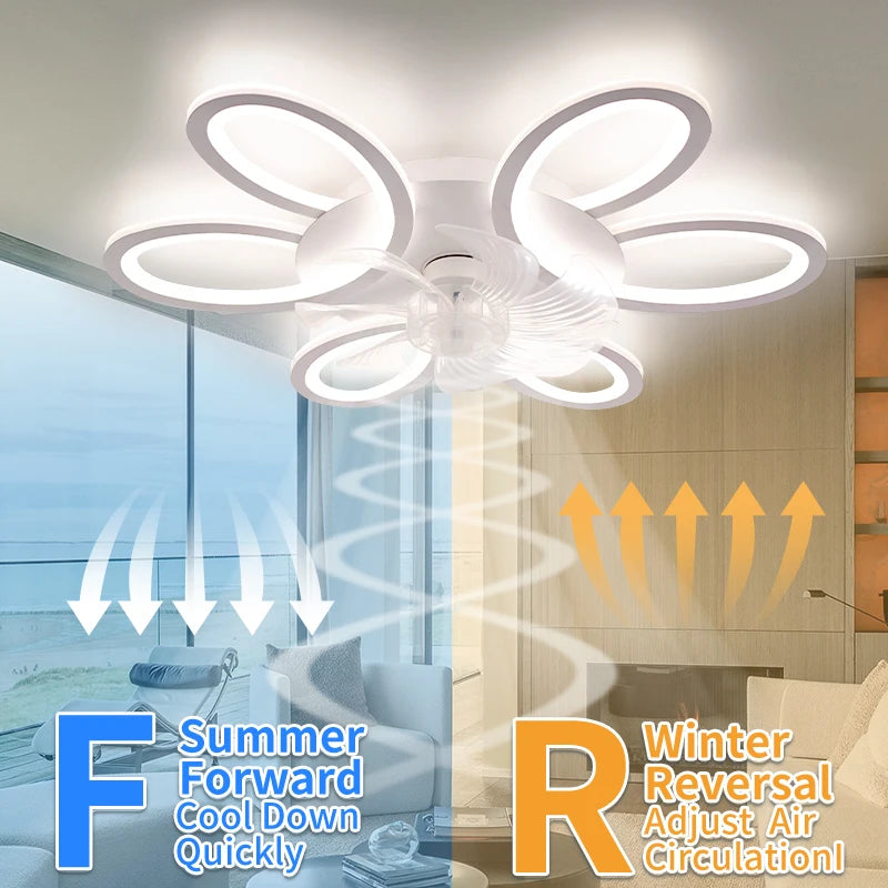 Ventilatore da soffitto con luce, 6 velocità e app – dettaglio 2