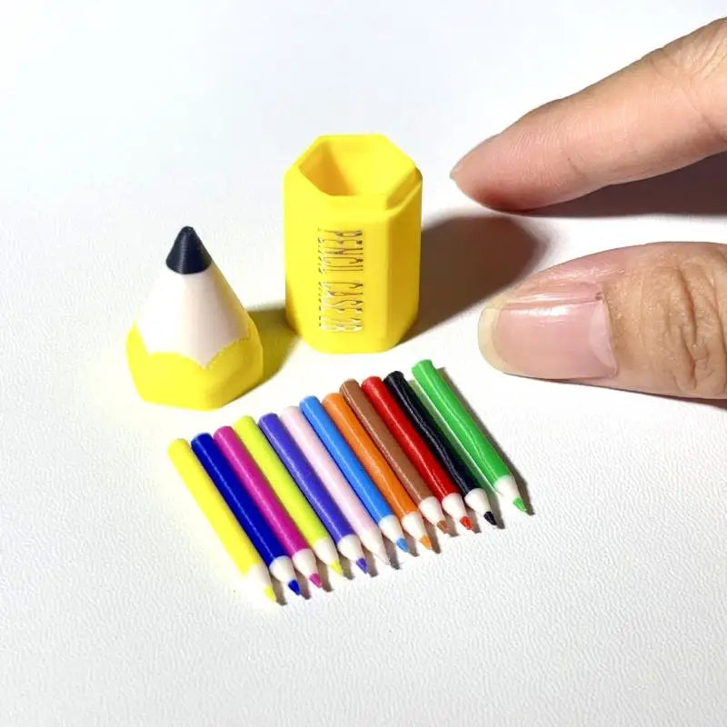Mini matite in miniatura per casa delle bambole, 10 o 12 pezzi – foto 7