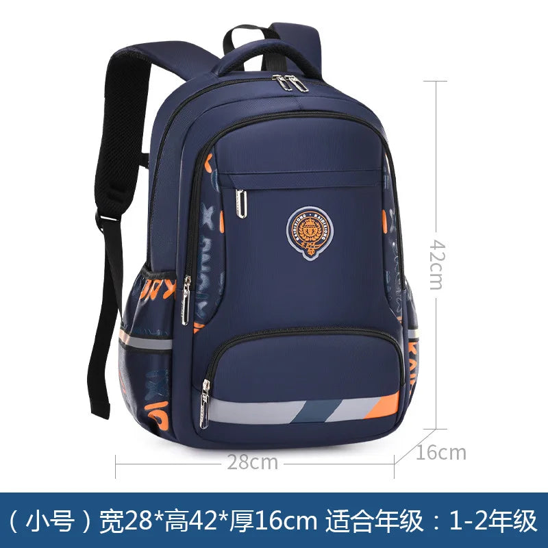 Zaino scolastico ortopedico grande, 46 cm, con stemma – foto 11