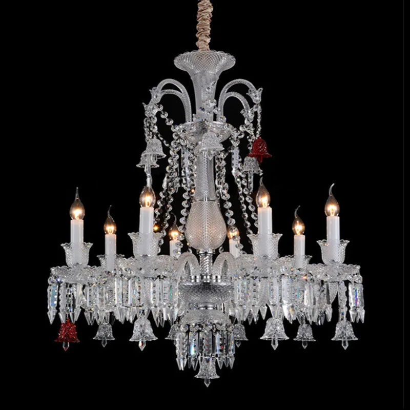 Lampadario grande in cristallo a LED, da 6 a 12 luci – dettaglio 2