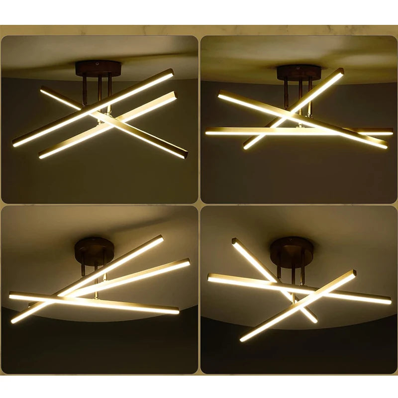 Plafoniera semplice e moderna camera da letto atmosfera duplex villa hall Lampade nordiche lampada da – foto 2