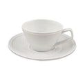 Tazzina da caffè in porcellana bianca decoro pizzo (kit da 10)