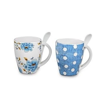 Mug con cucchiaino, 2 soggetti assortiti (kit da 3)
