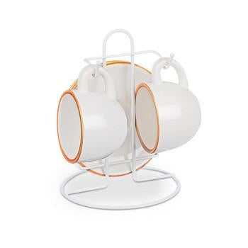 Tazzine da caffè con espositore, set da 2, Ø11H13 cm (kit da 3)