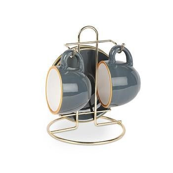 Tazzine da caffè con espositore, Ø11H13 cm (kit da 5)