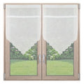 Coppia di tende con ricami bianchi, 60x90 cm (kit da 3)