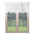 Tenda a mantovana bianca, 140x60 cm (kit da 3)