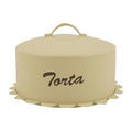 Contenitore per torta in ferro crema