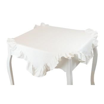 Copritavolo con volant collezione Romantic Linen