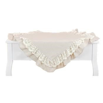 Copritavolo con volant collezione Romantic Linen