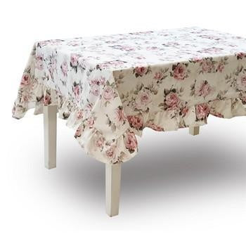 Tovaglia 180 con volant, collezione Antique Roses