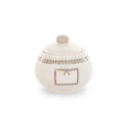 Zuccheriera in ceramica grigia e bianca (kit da 10)