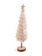 Albero in peluche beige, Ø8,5H44 cm (kit da 3)