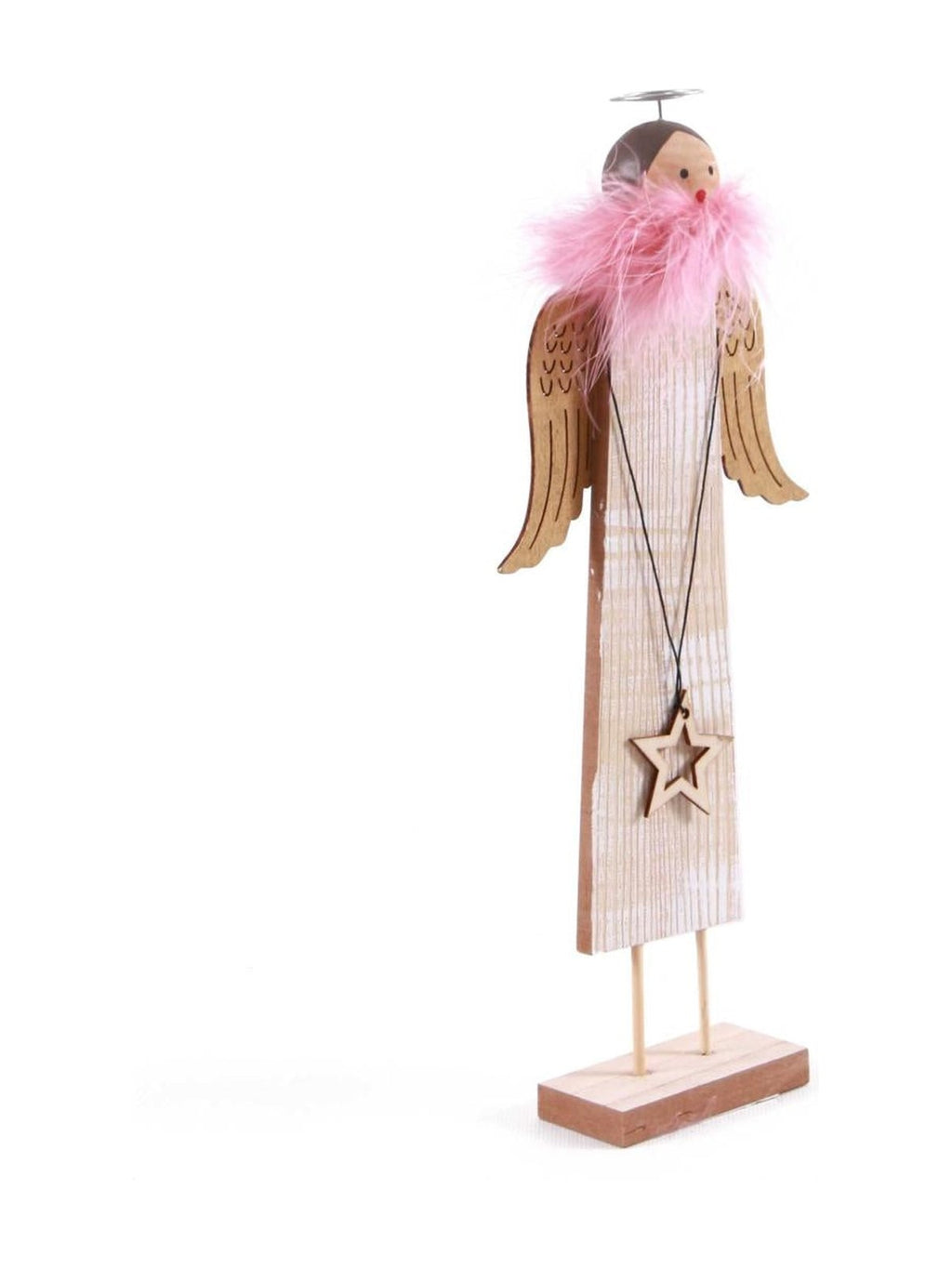 Angelo decorativo in mdf, 14H35 cm (kit da 5)