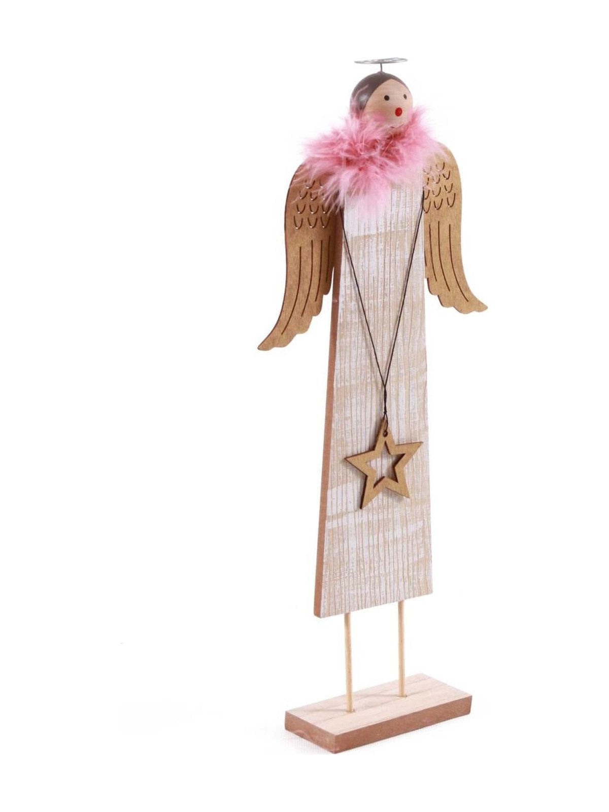 Angelo decorativo in mdf, 17H42 cm (kit da 5)