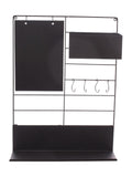 Bacheca in metallo nero, 46X13H65 cm