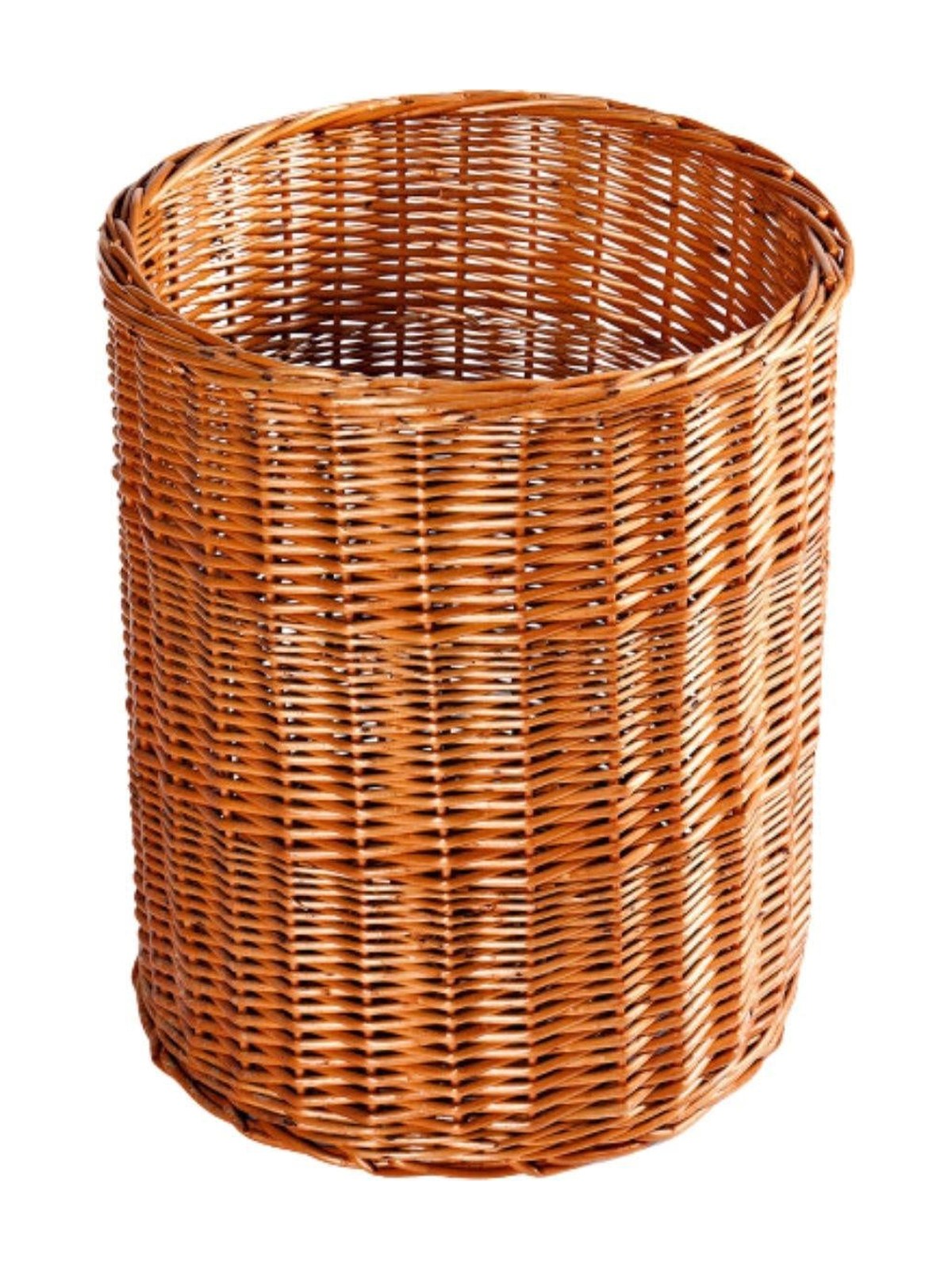 Cesto espositore in vimini rosso, Ø50H60 cm