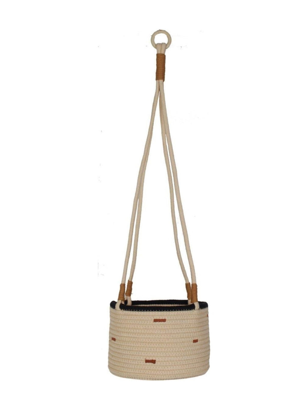Cesto pensile in cotone, Ø22H65 cm