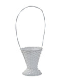 Cesto sposi bianco, Ø23H28/82 cm
