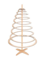 Decorazione Albero di Natale a spirale in legno, 50X50H85 cm