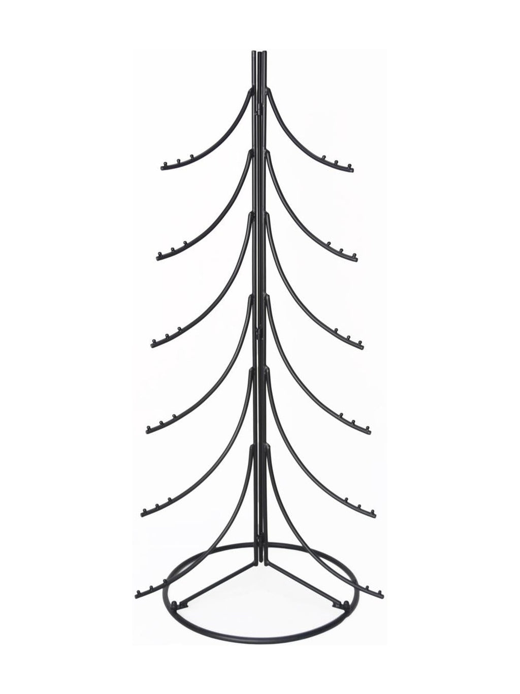 Decorazione albero stilizzato in metallo nero, 53X52H120 cm