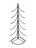 Decorazione albero stilizzato in metallo nero, 53X52H120 cm