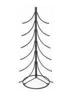Decorazione albero stilizzato in metallo nero, 53X52H120 cm