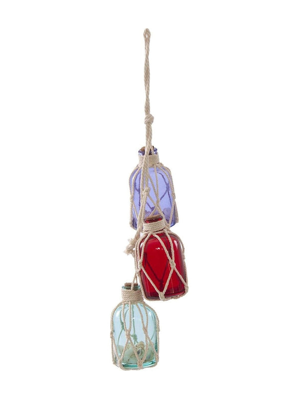 Decorazione bottigliette colorate, 42H9 cm (kit da 3)