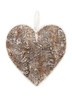 Decorazione cuore in legno di betulla H20 (in confezione da 4)