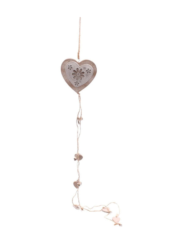 Decorazione cuore in metallo in confezione da 4 (kit da 3)