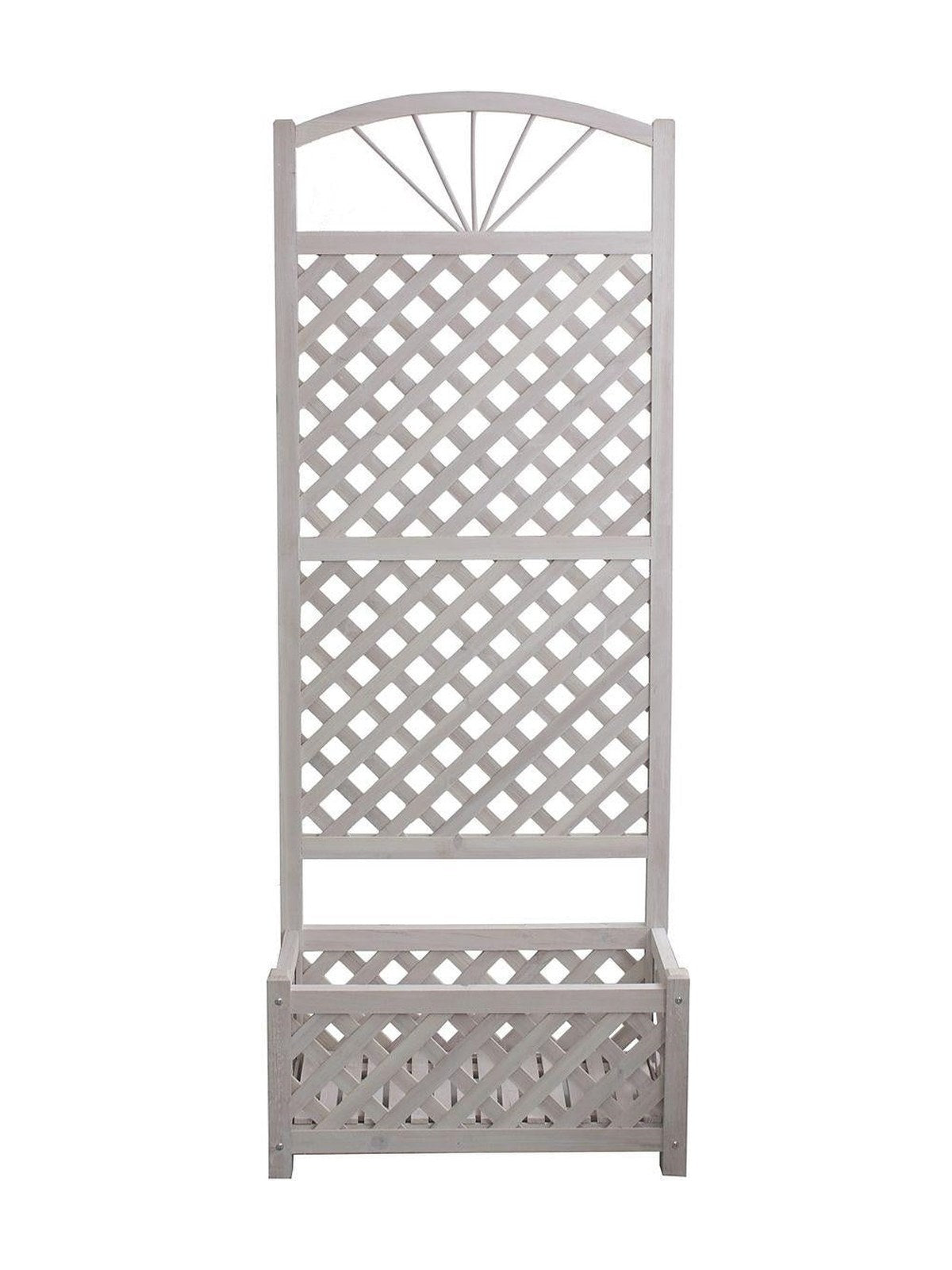 Fiorera in abete con spalliera, 70X30H181 cm