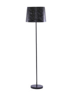 Lampada da terra in metallo nero, Ø35H145 cm