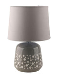 Lampada in ceramica con pois, 28H46 cm