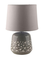 Lampada in ceramica con pois, 28H46 cm