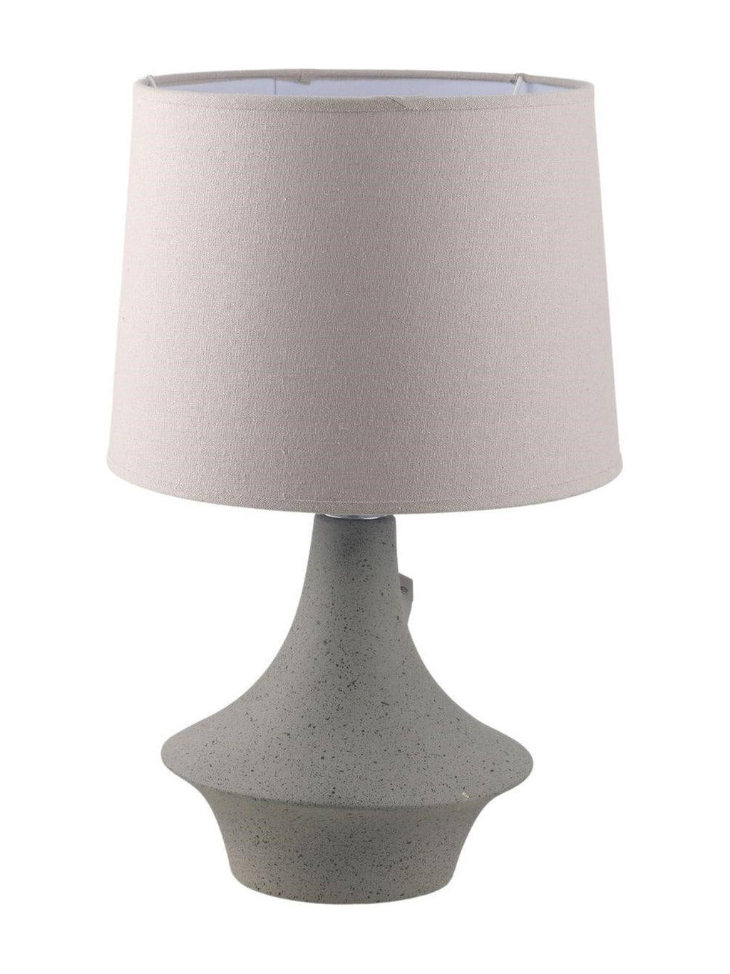 Lampada in ceramica sagomata grigia, 30H50 cm