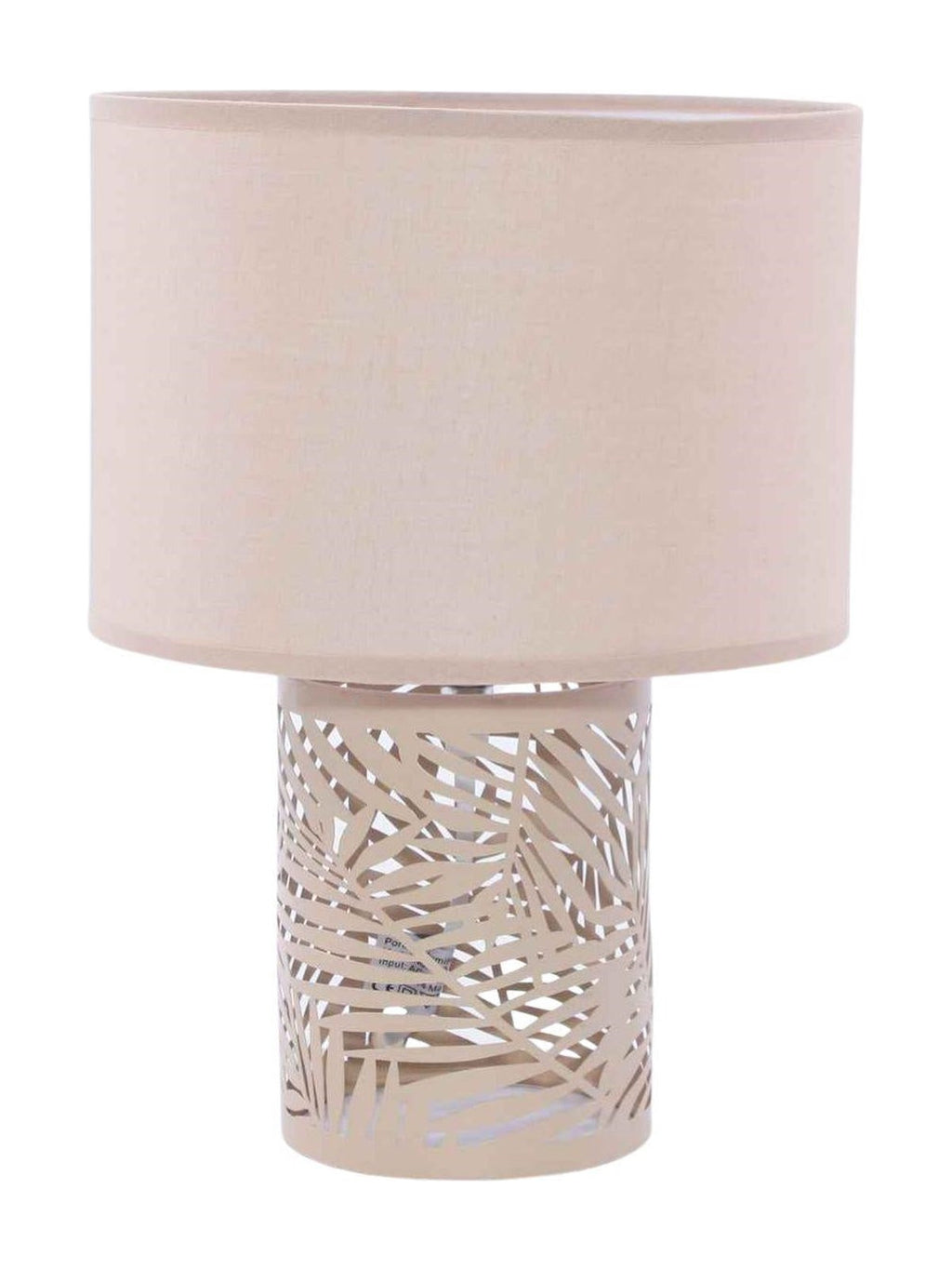 Lampada in metallo beige, Ø22H31 cm