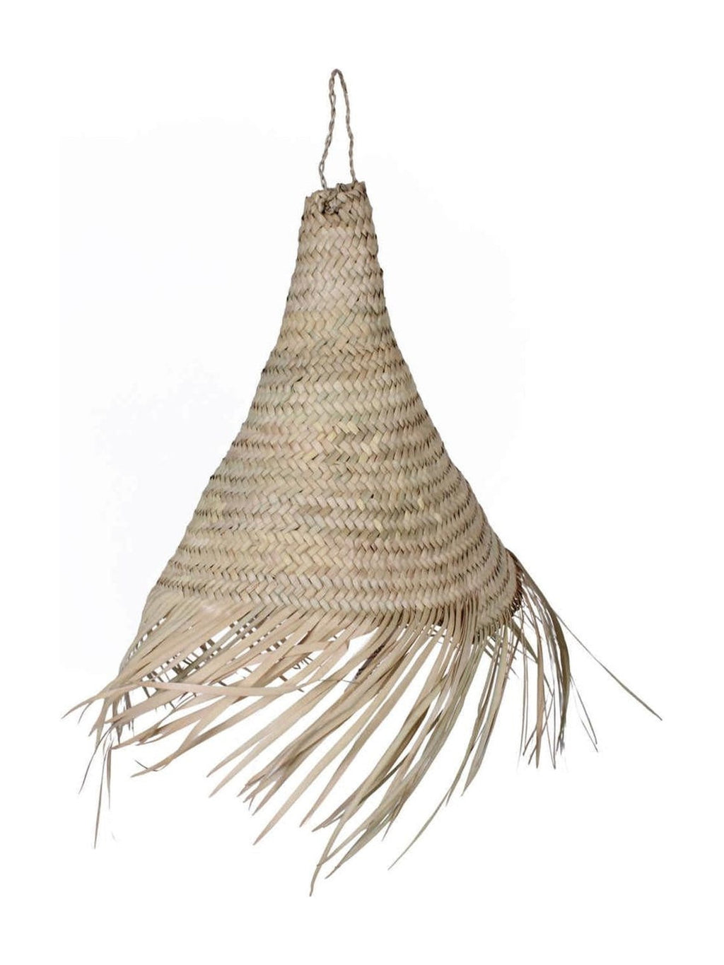 Lampadario in foglie di palma, 40X40H40 cm