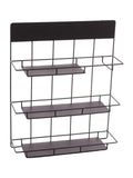 Mensola in metallo nero, 40x11H49 cm