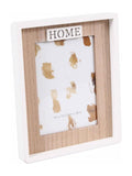 Portafoto "Home" in mdf bicolor, 20H25 cm (kit da 5)