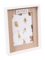 Portafoto "Home" in mdf bicolor, 20H25 cm (kit da 5)
