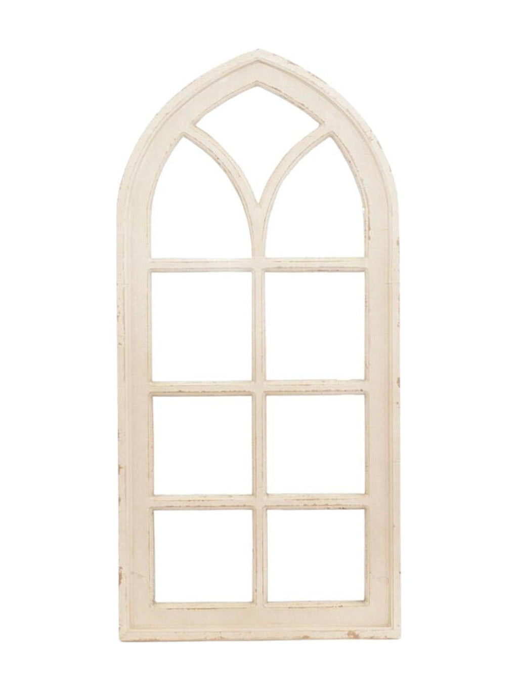 Specchio in abete a finestra, 48H100 cm