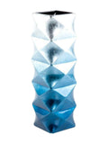 Vaso in ceramica sfumato azzurro, 14X14H43 cm