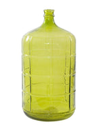 Vaso in vetro verde, Ø28H57 cm