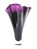 Vaso in vetro viola H28,5