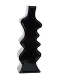 Vaso sagomato nero, 13H50 cm